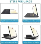 3D Mobile Phone Screen Expander And Screen Magnifier Amplifier 3D Portable Home Cinema Enlarged Screen Magnifier