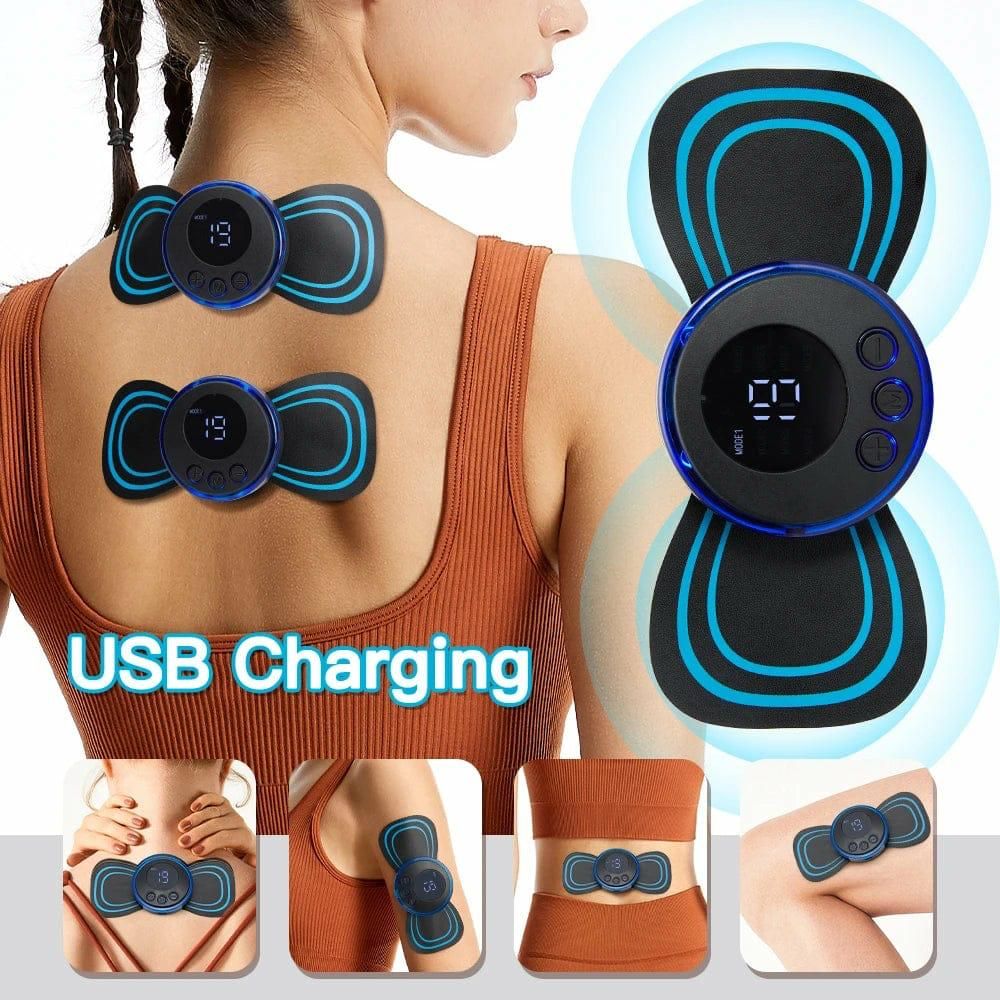 MINI BUTTERFLY EMS ELECTRONIC PULSE MASSAGER FOR MUSCLE STIFFNESS SORE