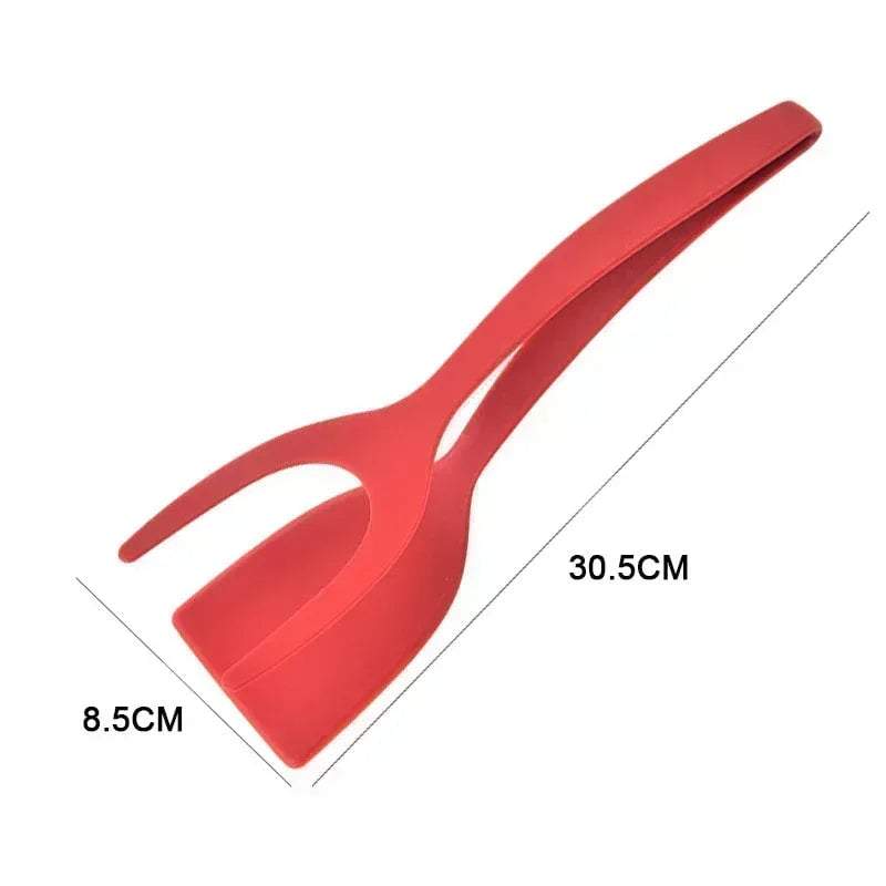 2 in 1 Grip and Flip Spatula Tongs - Khareedlo.com.pk