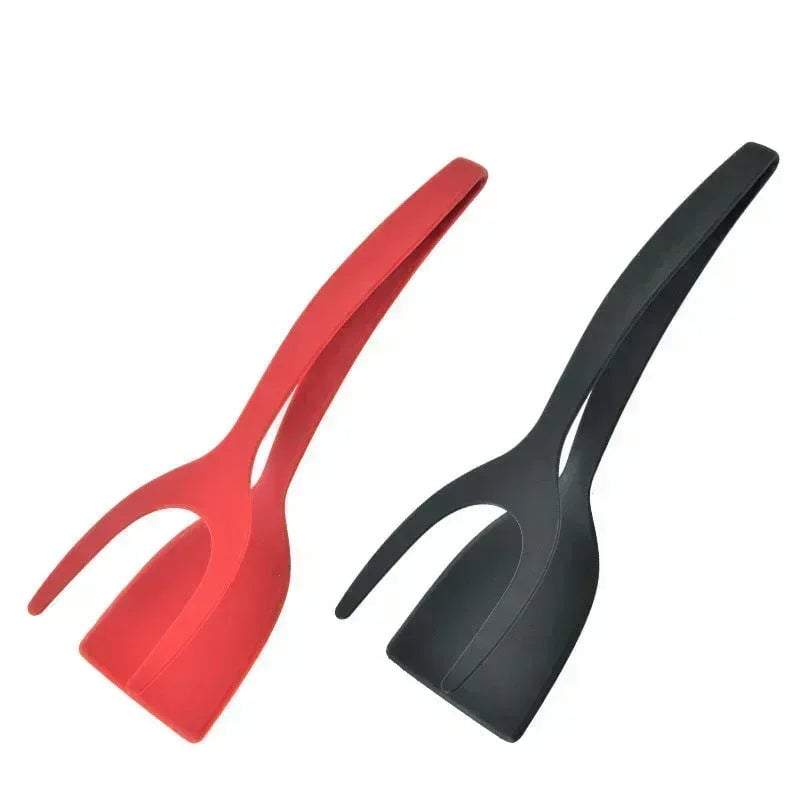 2 in 1 Grip and Flip Spatula Tongs - Khareedlo.com.pk