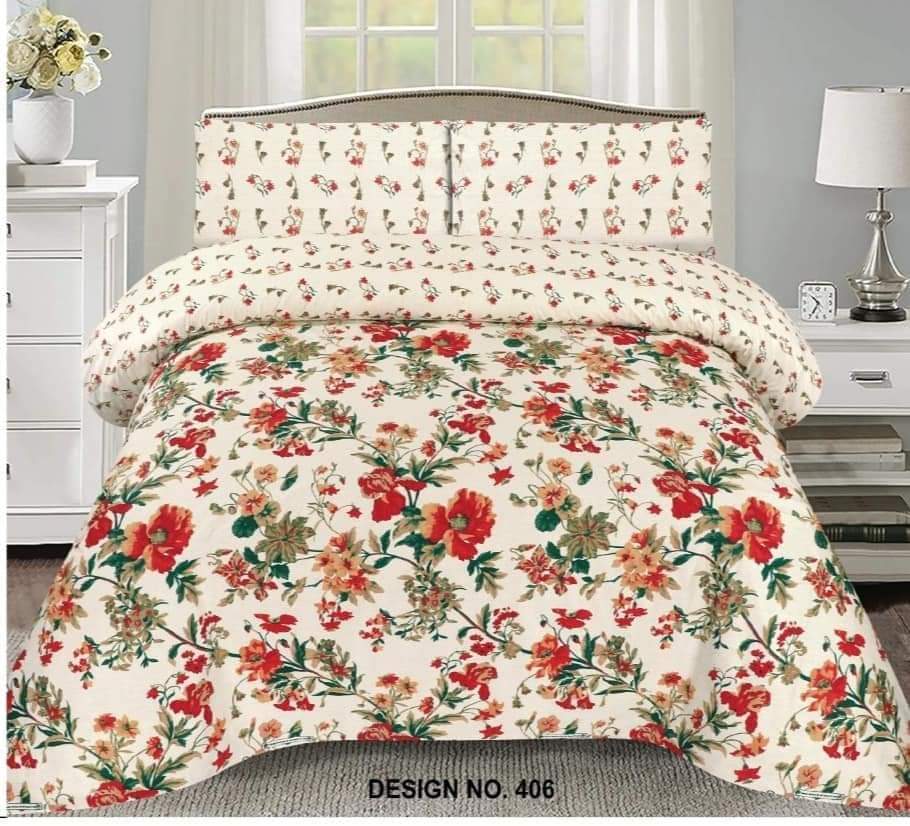 pure cotton double bed sheet